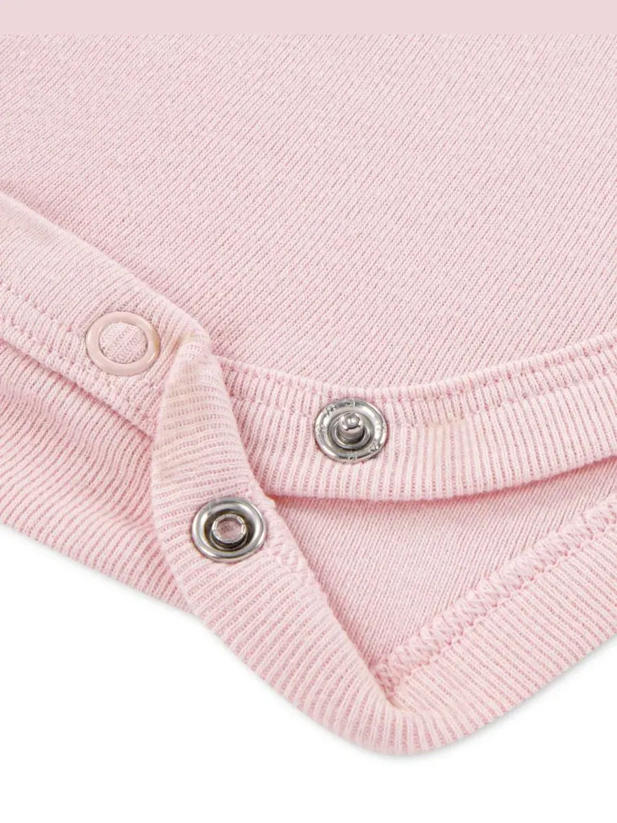 Комплект из боди и леггинсов с флаттер-рукавами, модель 2-Piece Set abercrombie kids — изображение 4 из 5, розовый/белый