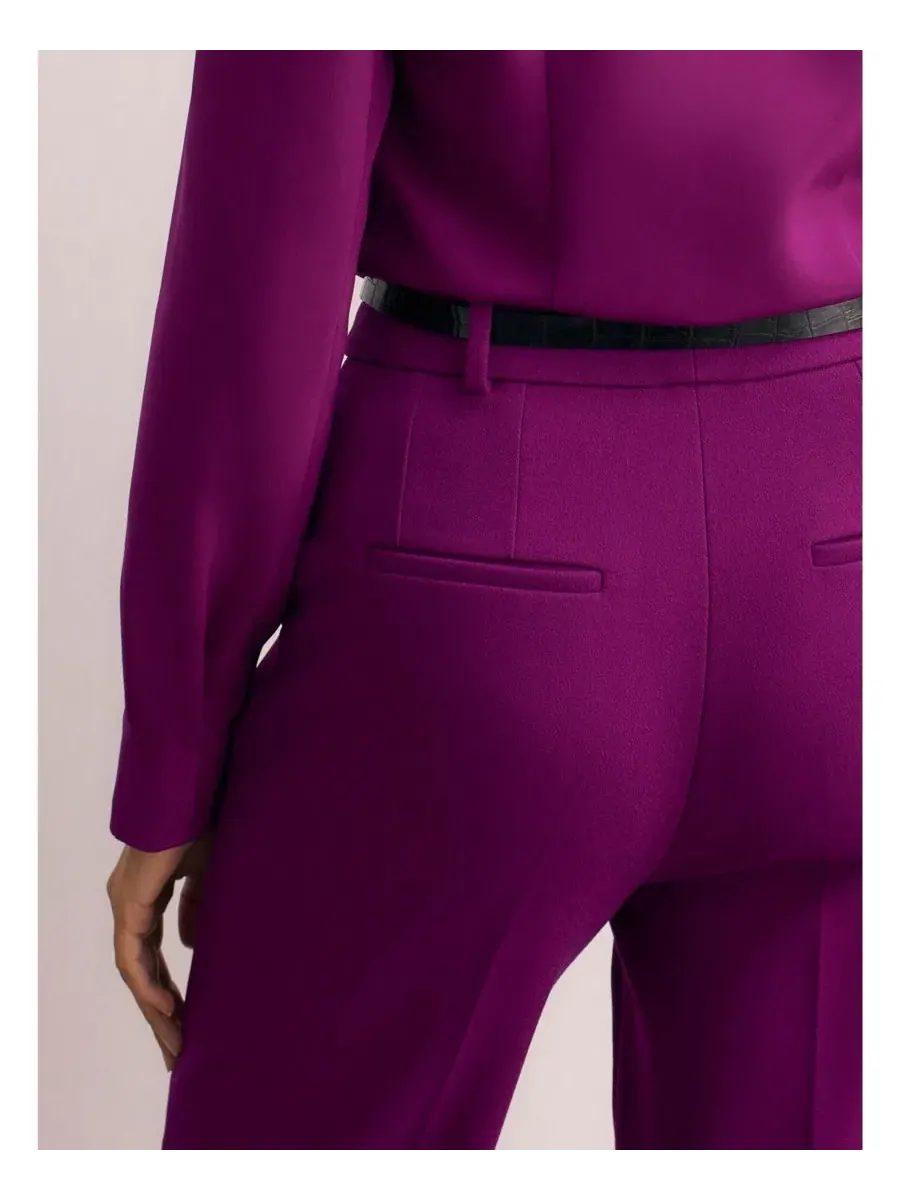 Женские брюки Alzira Sculpt Crepe The Fold — изображение 2 из 5, фиолетовый