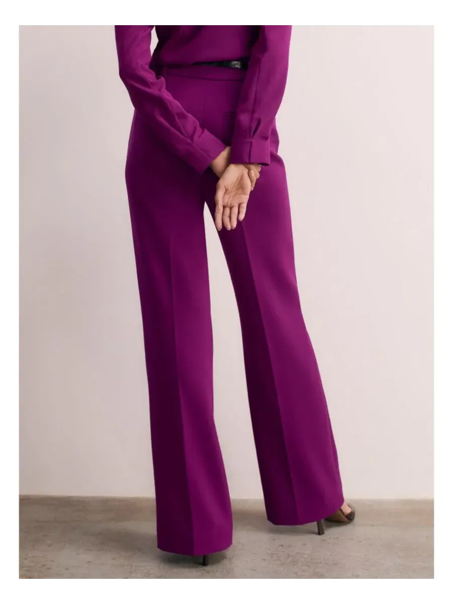 Женские брюки Alzira Sculpt Crepe The Fold — изображение 4 из 5, фиолетовый