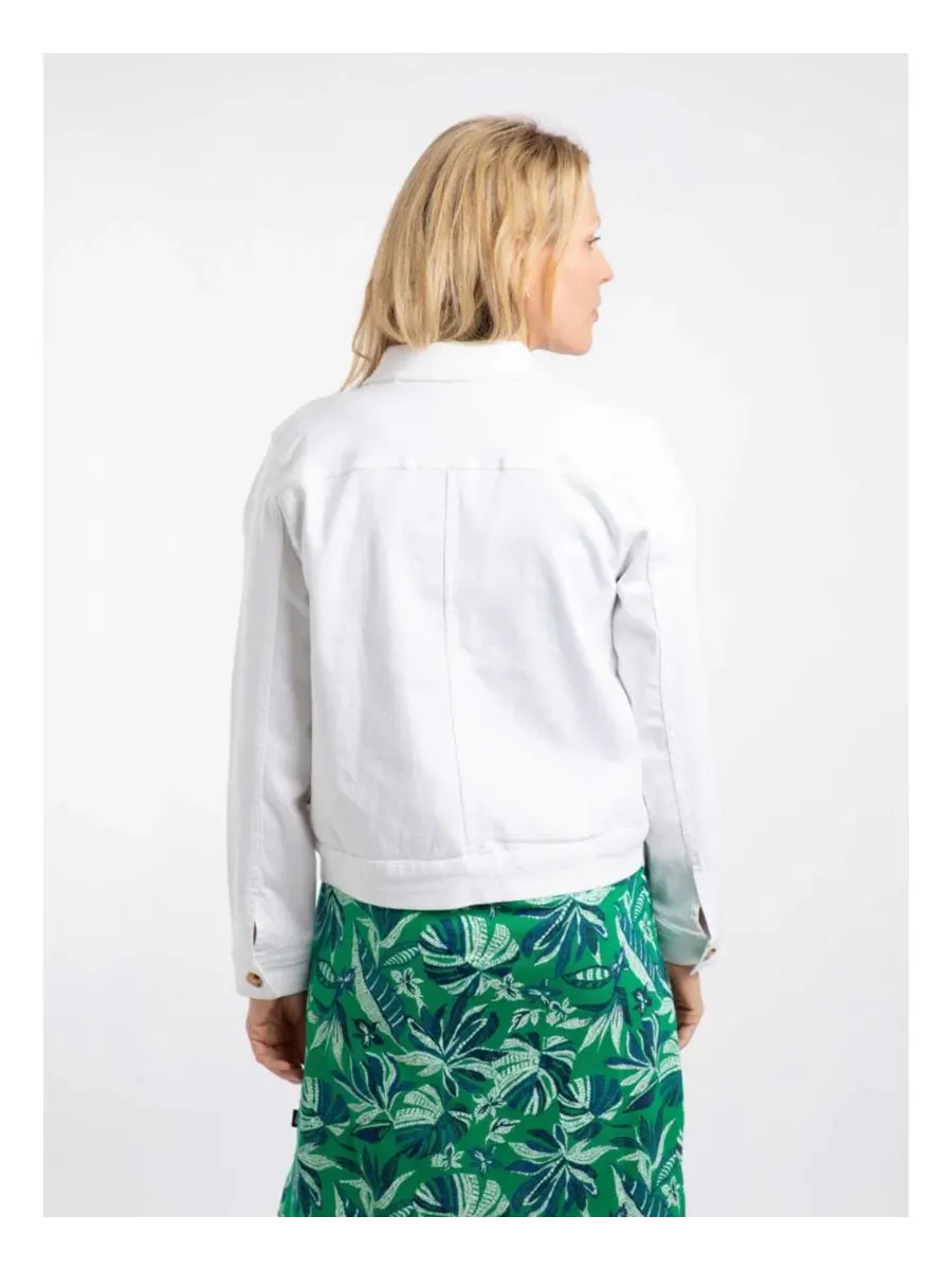 Женская куртка Rosanna Canvas Cotton-Blend Weird Fish — изображение 3 из 5, белый