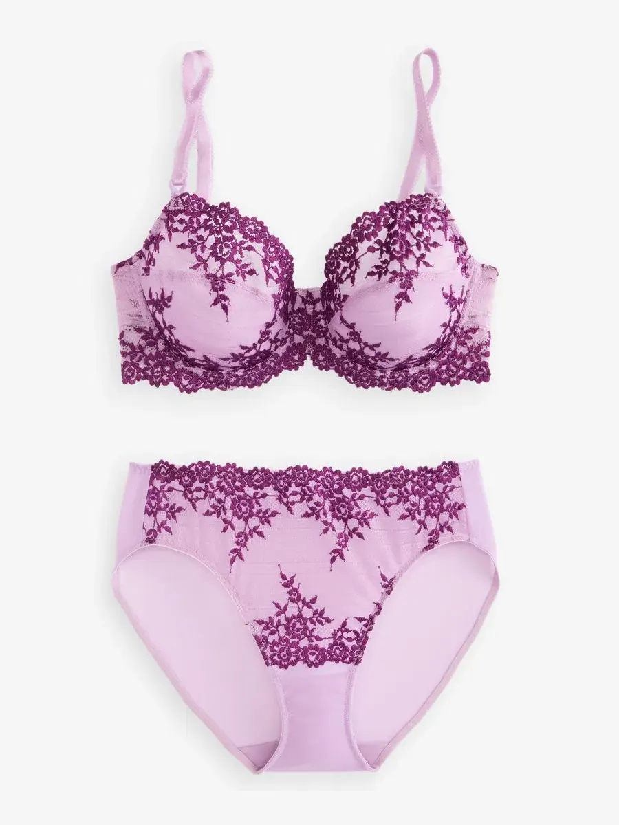 Бюстгальтер с косточками Embrace Lace Wacoal — изображение 11 из 11, темный фиолетовый