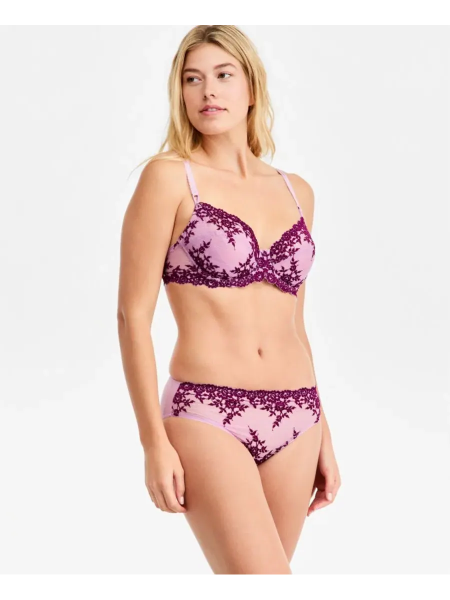 Бюстгальтер с косточками Embrace Lace Wacoal — изображение 8 из 11, темный фиолетовый