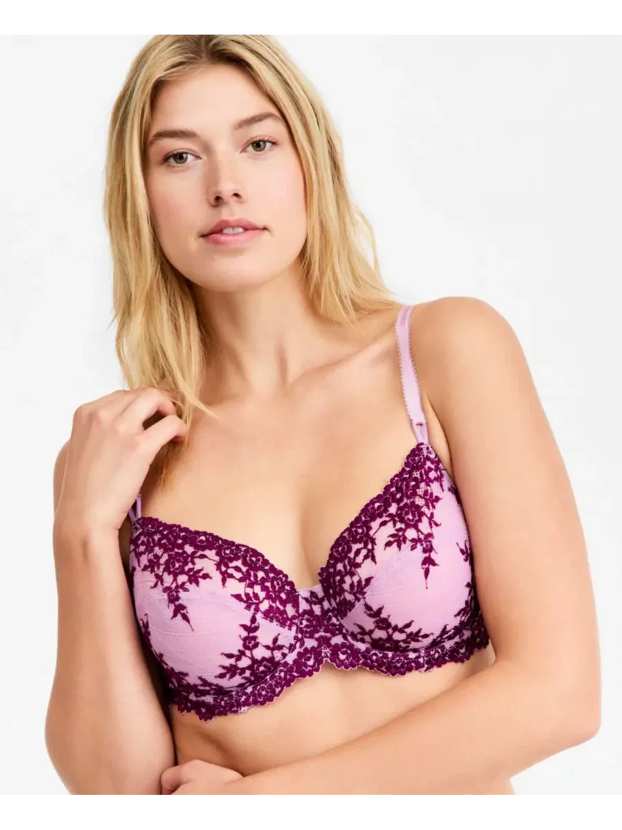 Бюстгальтер с косточками Embrace Lace Wacoal — изображение 9 из 11, темный фиолетовый