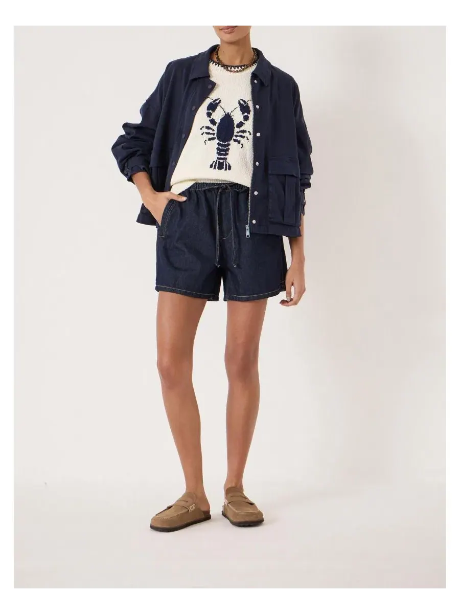 Шорты Betty Denim Pull On Hush — изображение 5 из 6, темный индиго синий