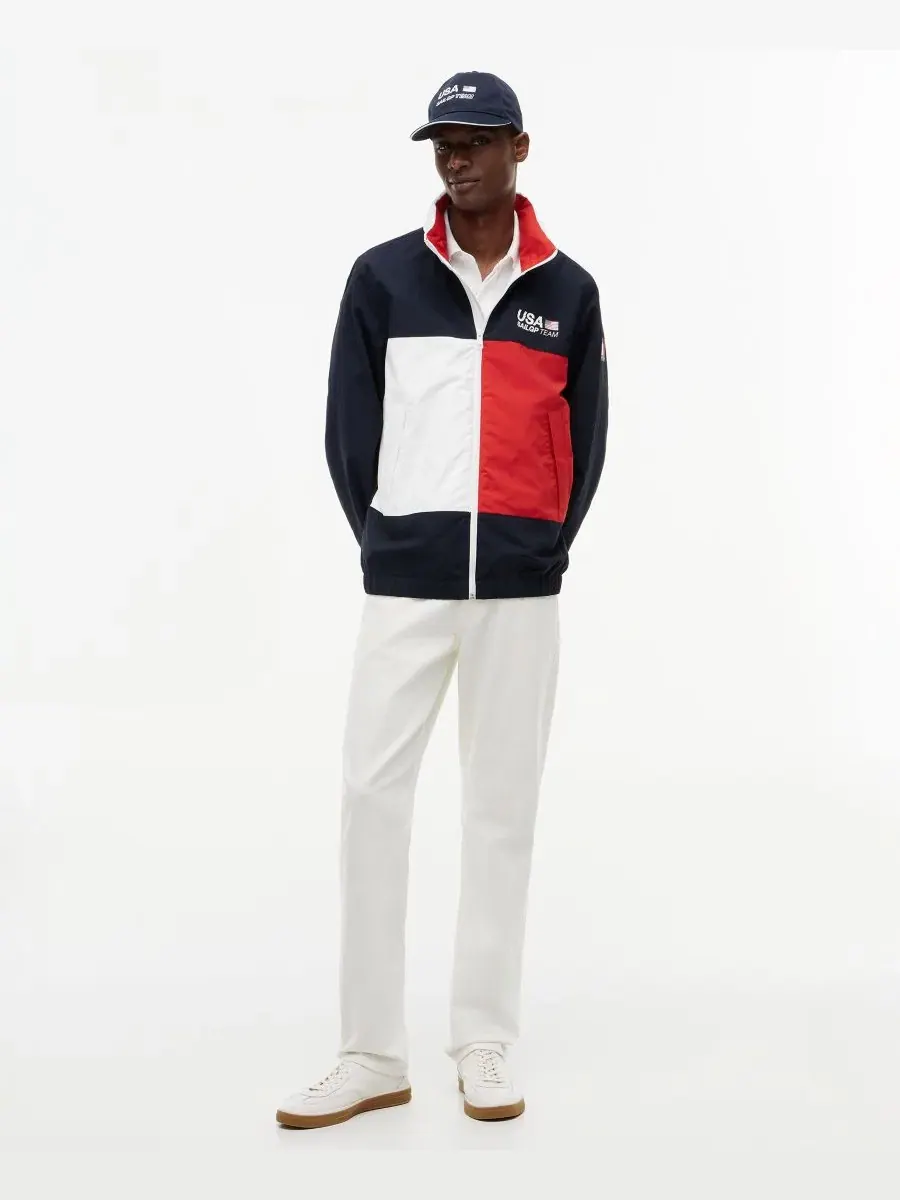 Мужская куртка-регата с капюшоном, модель x U.S. SailGP Men's Regatta Jacket Tommy Hilfiger — изображение 2 из 5, голубой