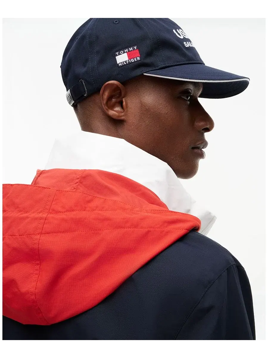 Мужская куртка-регата с капюшоном, модель x U.S. SailGP Men's Regatta Jacket Tommy Hilfiger — изображение 4 из 5, голубой