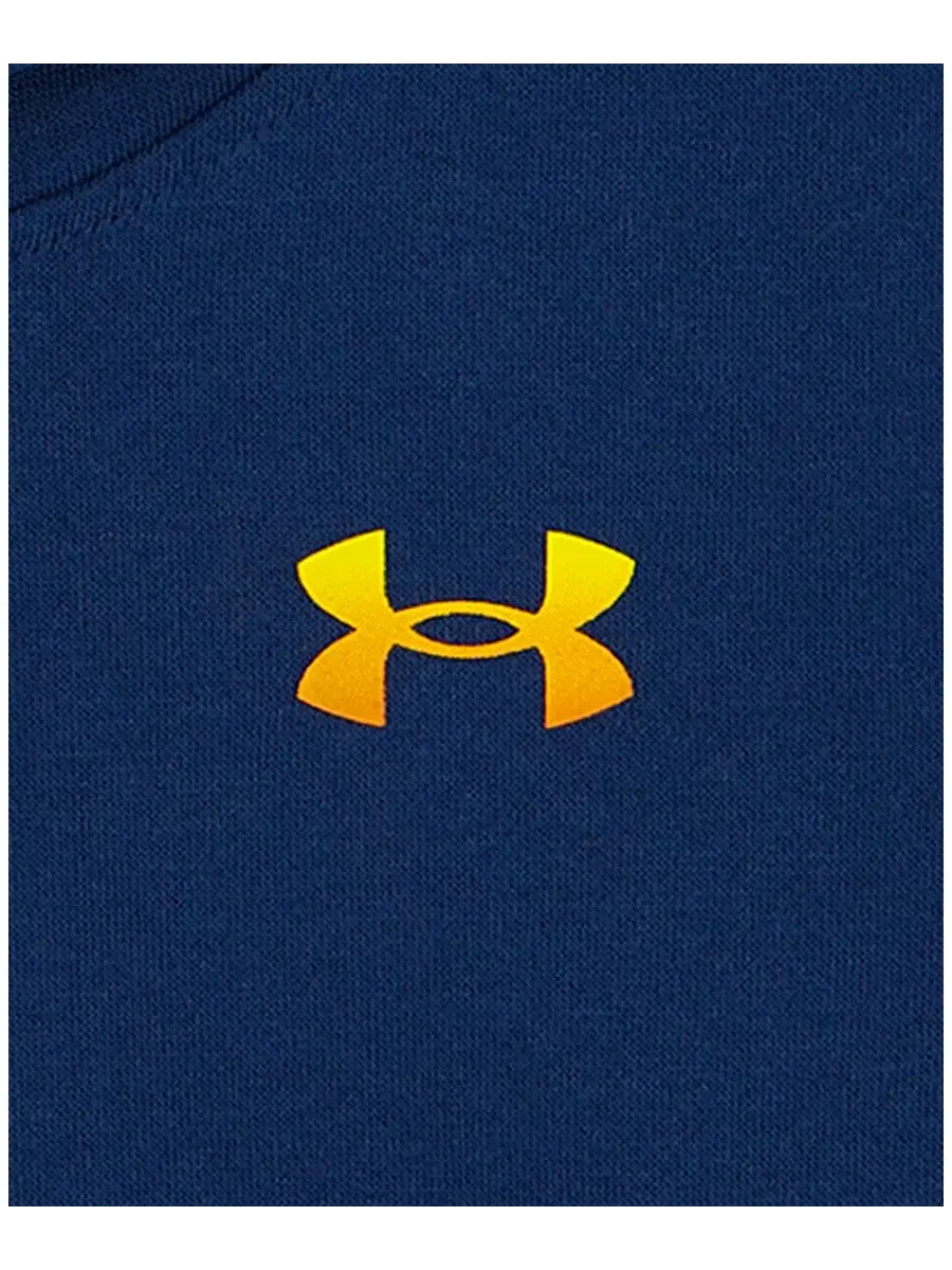 Комплект лонгслив-худи и шортов с капюшоном и длинным рукавом Under Armour — изображение 11 из 11, темно-синий/оранжевый