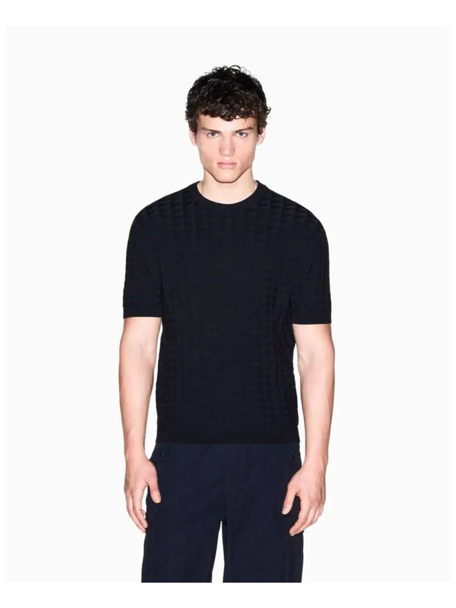 Футболка с коротким рукавом с сетчатым узором A|X Armani Exchange