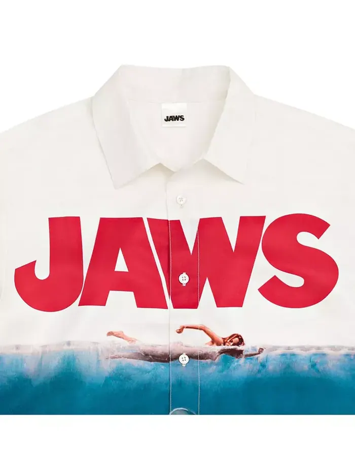 Мужская гавайская рубашка на пуговицах Jaws — 4