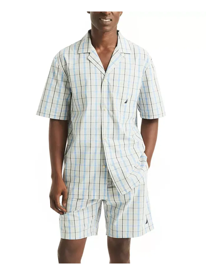 Мужская пижамная рубашка Crafted Plaid Camp Sleep Nautica