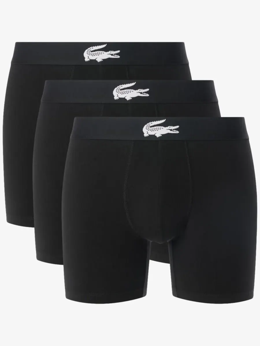 Боксеры Lacoste Мужские, стандартный крой, комплект 3 шт