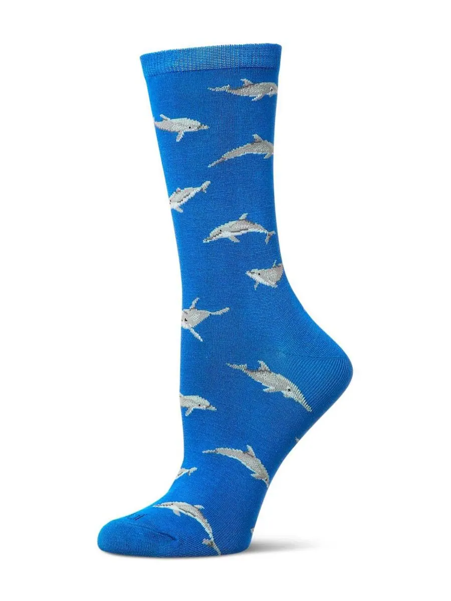 Женские носки Dolphins Rayon от Crew Socks MeMoi