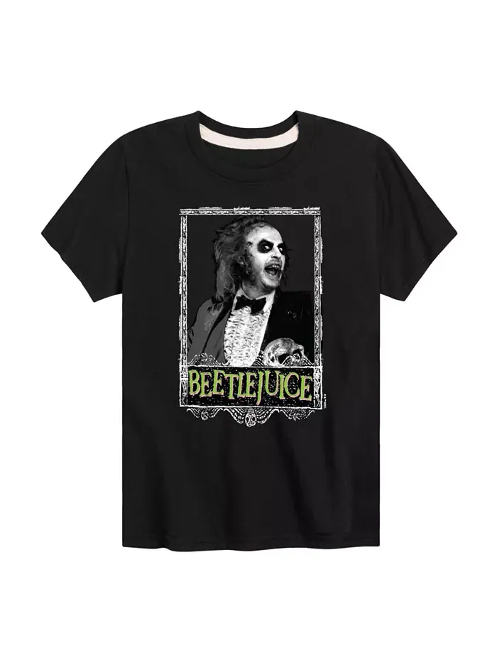 Футболка с принтом для мальчиков Big Boys Beetlejuice — черный