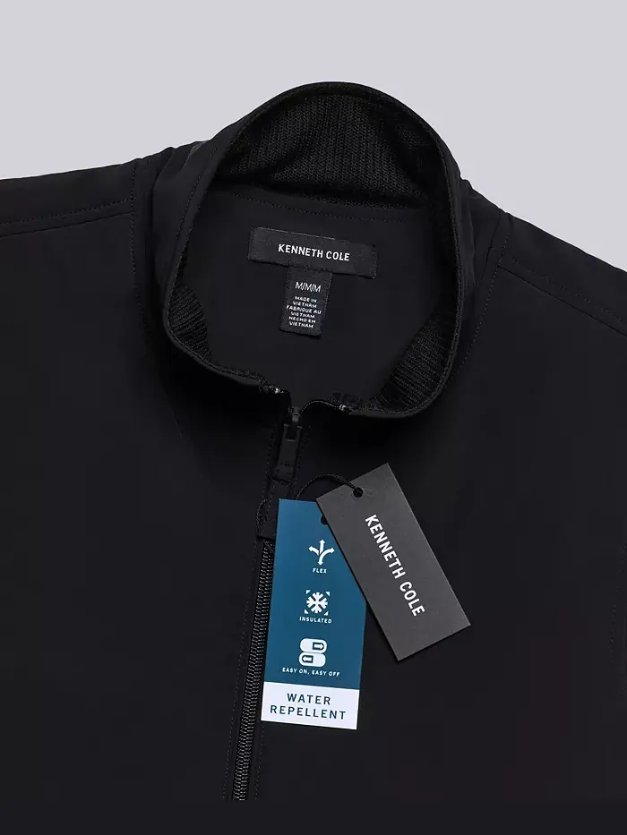 Мужская флисовая водолазка-жилет Kenneth Cole — изображение 5 из 6, черный