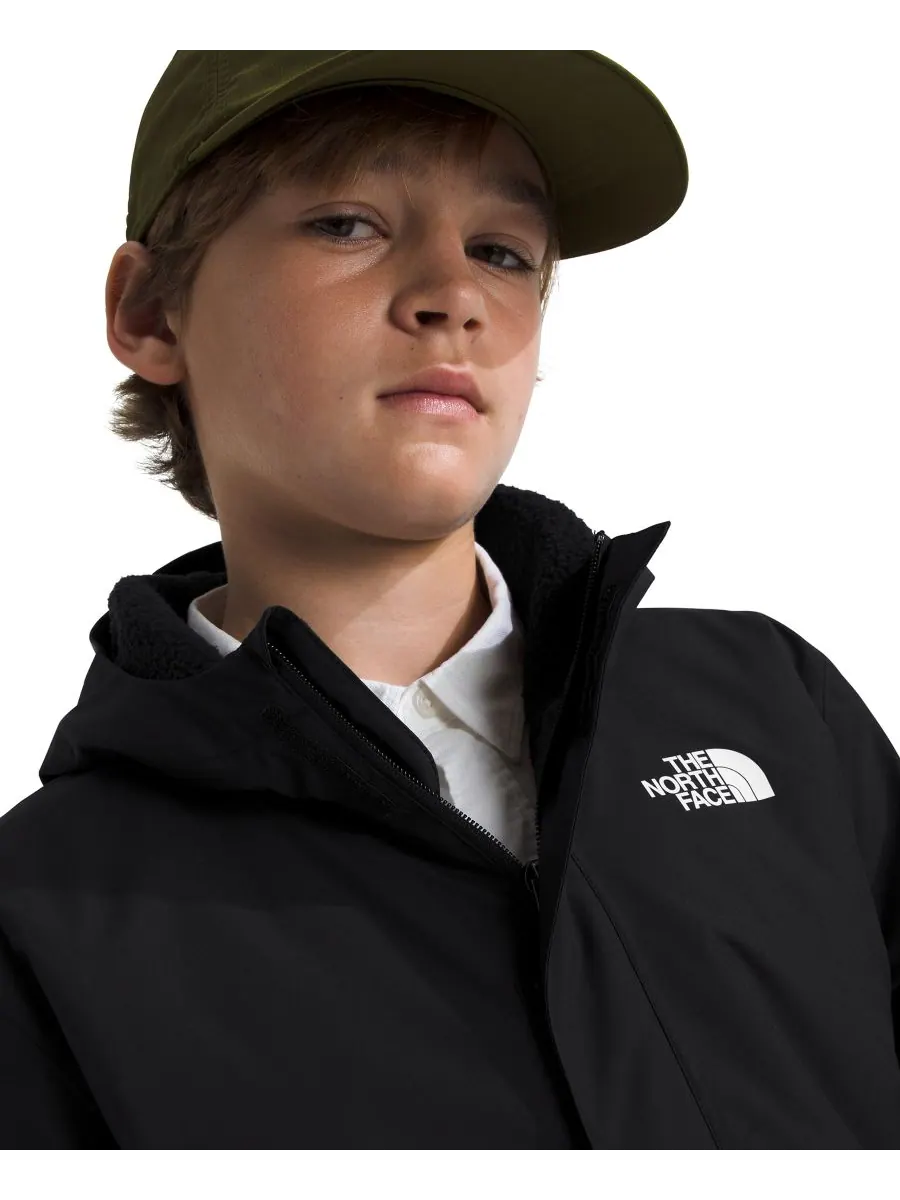 Теплая дождевая куртка Antora на молнии для мальчиков 6-16 лет The North Face — изображение 5 из 7, черный