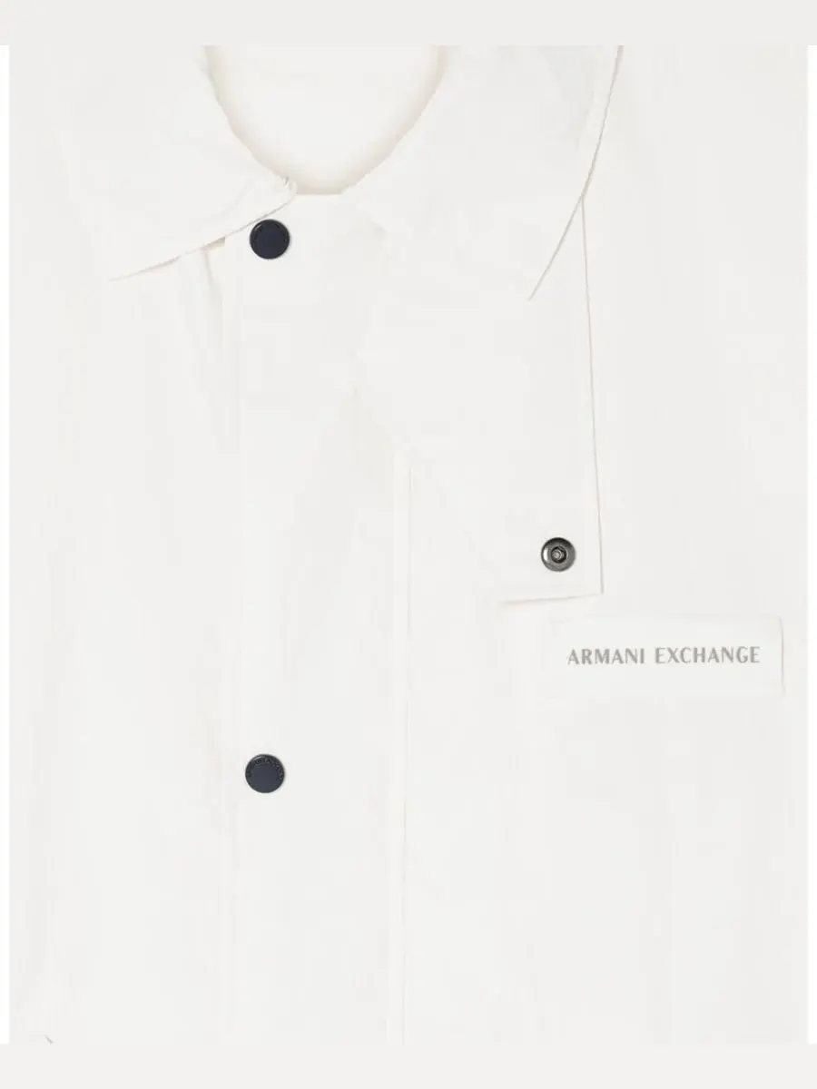 A|X Armani Exchange Мужская нейлоновая спортивная куртка белого цвета — изображение 3 из 4, бежевый