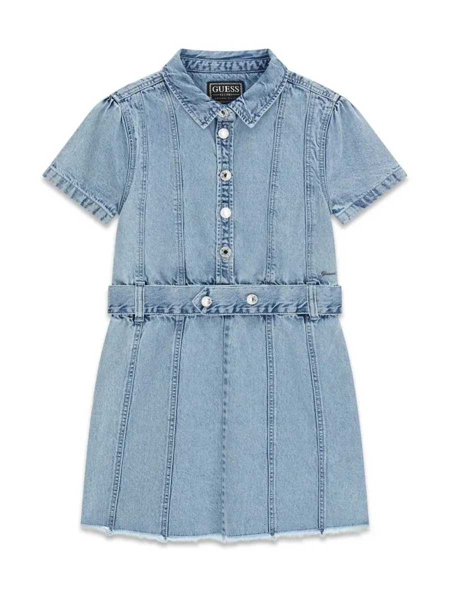 Джинсовое платье с коротким рукавом для девочек 7-16 лет GUESS