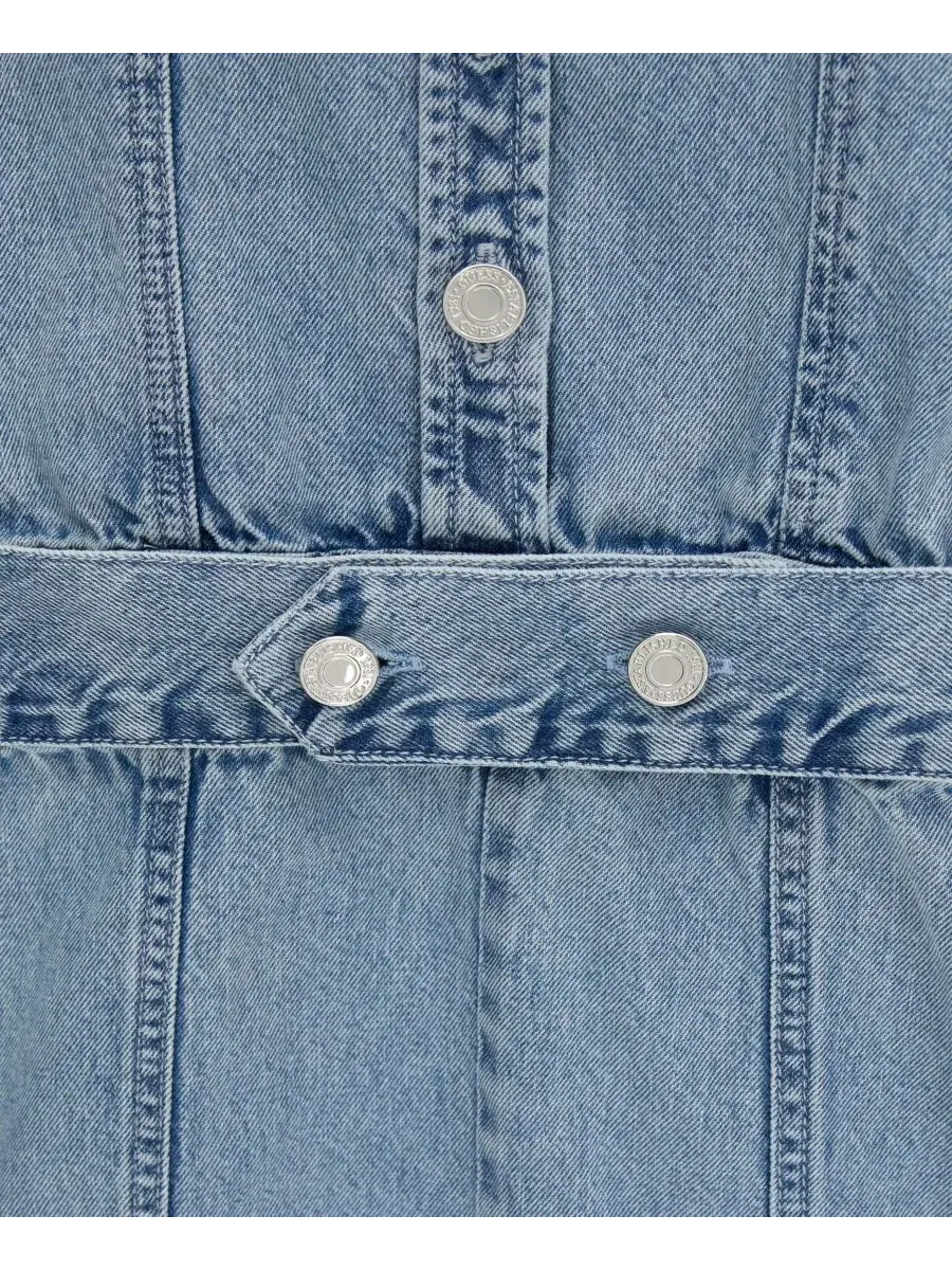 Джинсовое платье с коротким рукавом для девочек 7-16 лет GUESS — изображение 4 из 4, синий