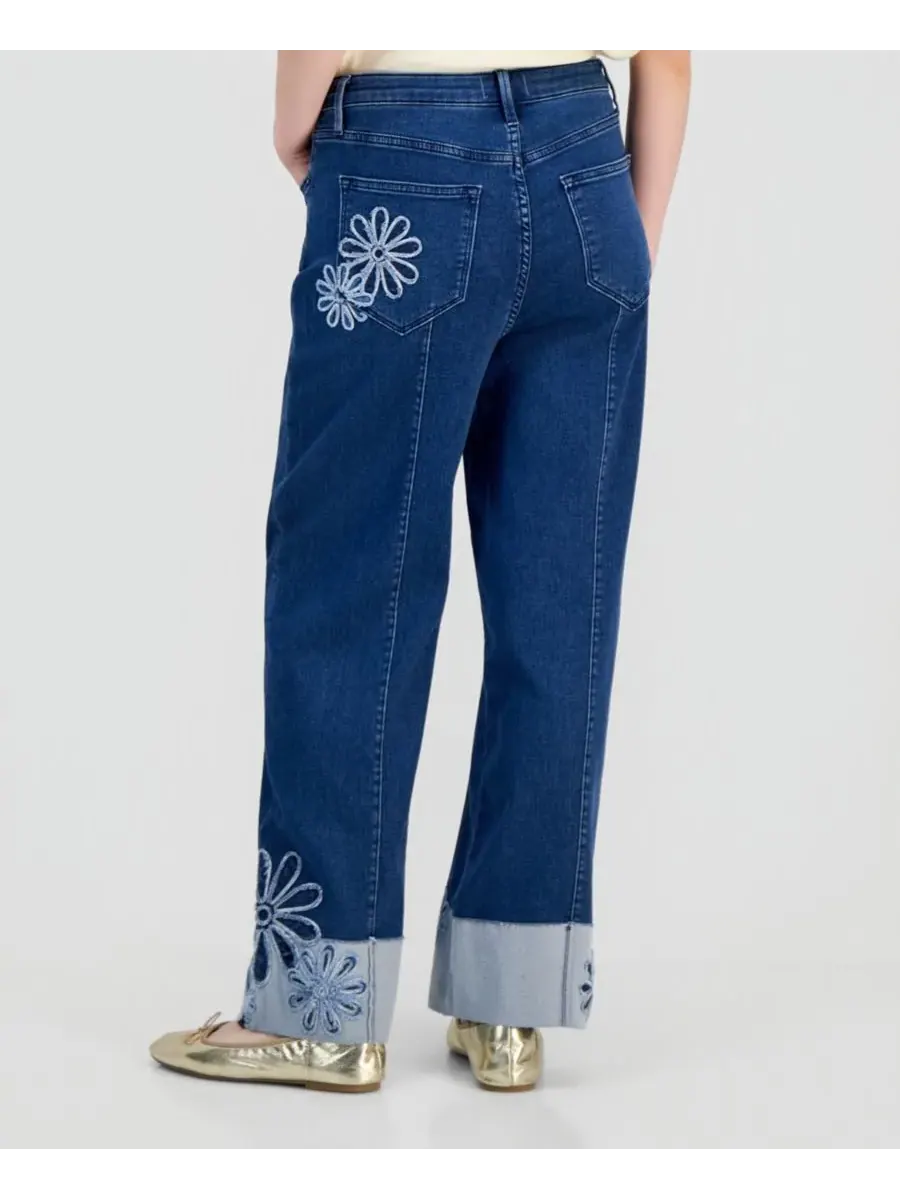 Женские джинсы Marlow Betty x Daisy Patchwork Driftwood, темно-wash — изображение 4 из 4, черный