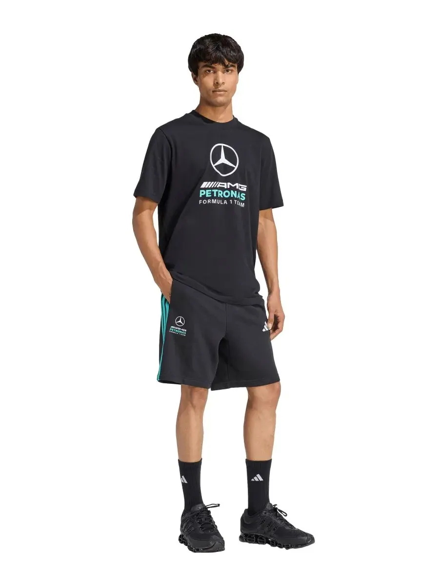 Мужские спортивные шорты Mercedes Formula 1 adidas — изображение 2 из 3, черный