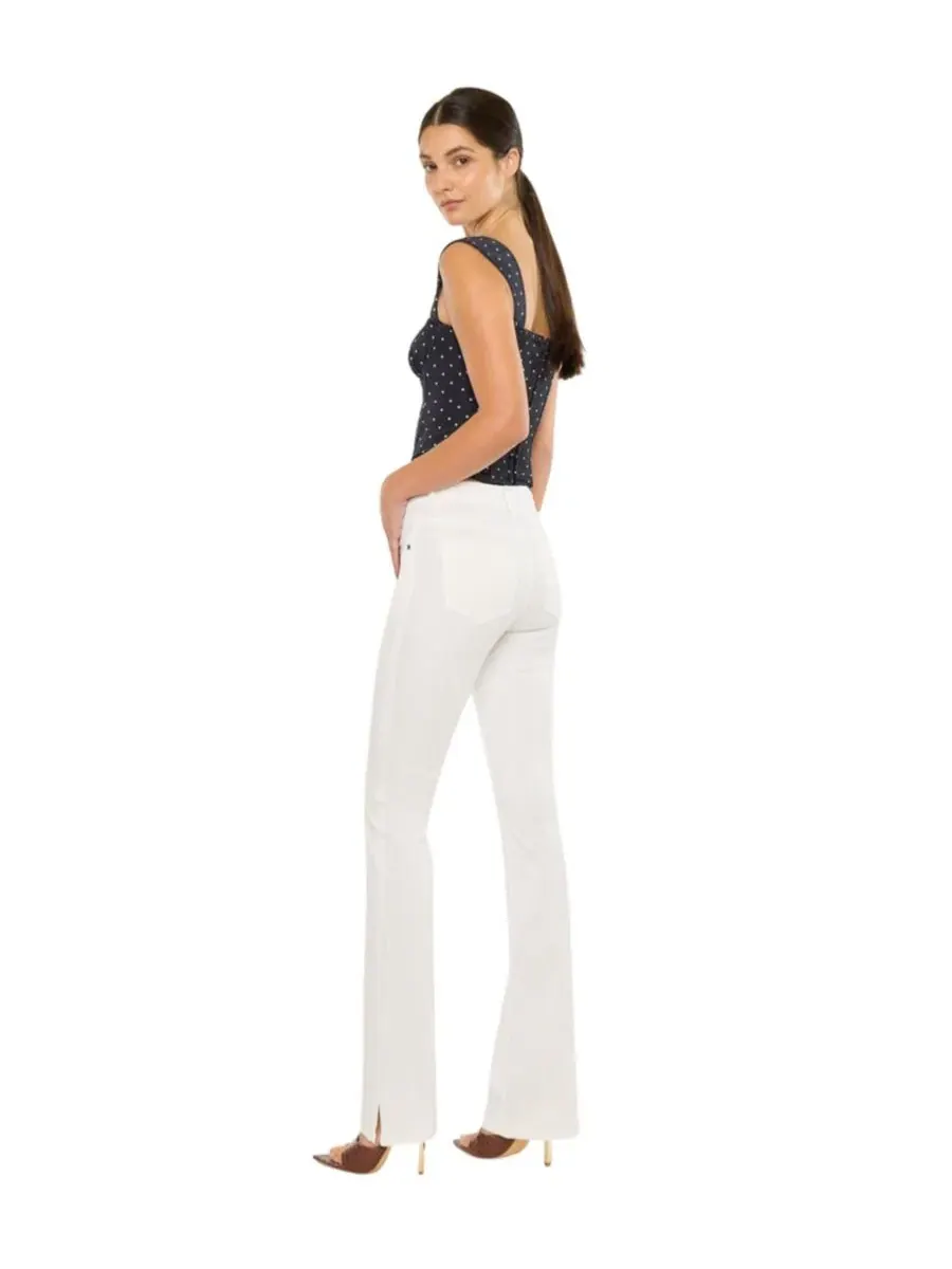 Джинсы клеш с высокой посадкой Vanilla High Rise Bootcut KanCan Essential — изображение 5 из 7, белый