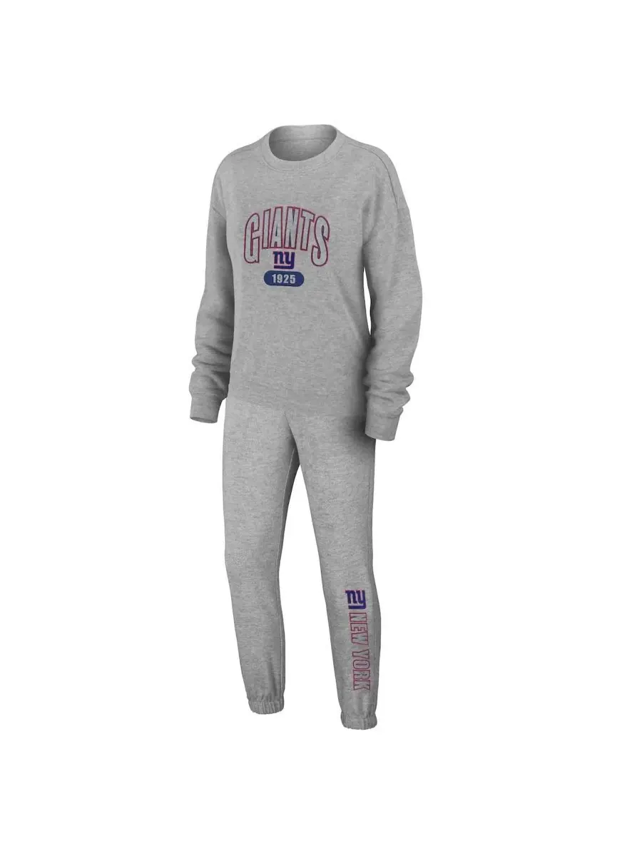Комплект из лонгслива и брюк с принтом New York Giants WEAR by Erin Andrews