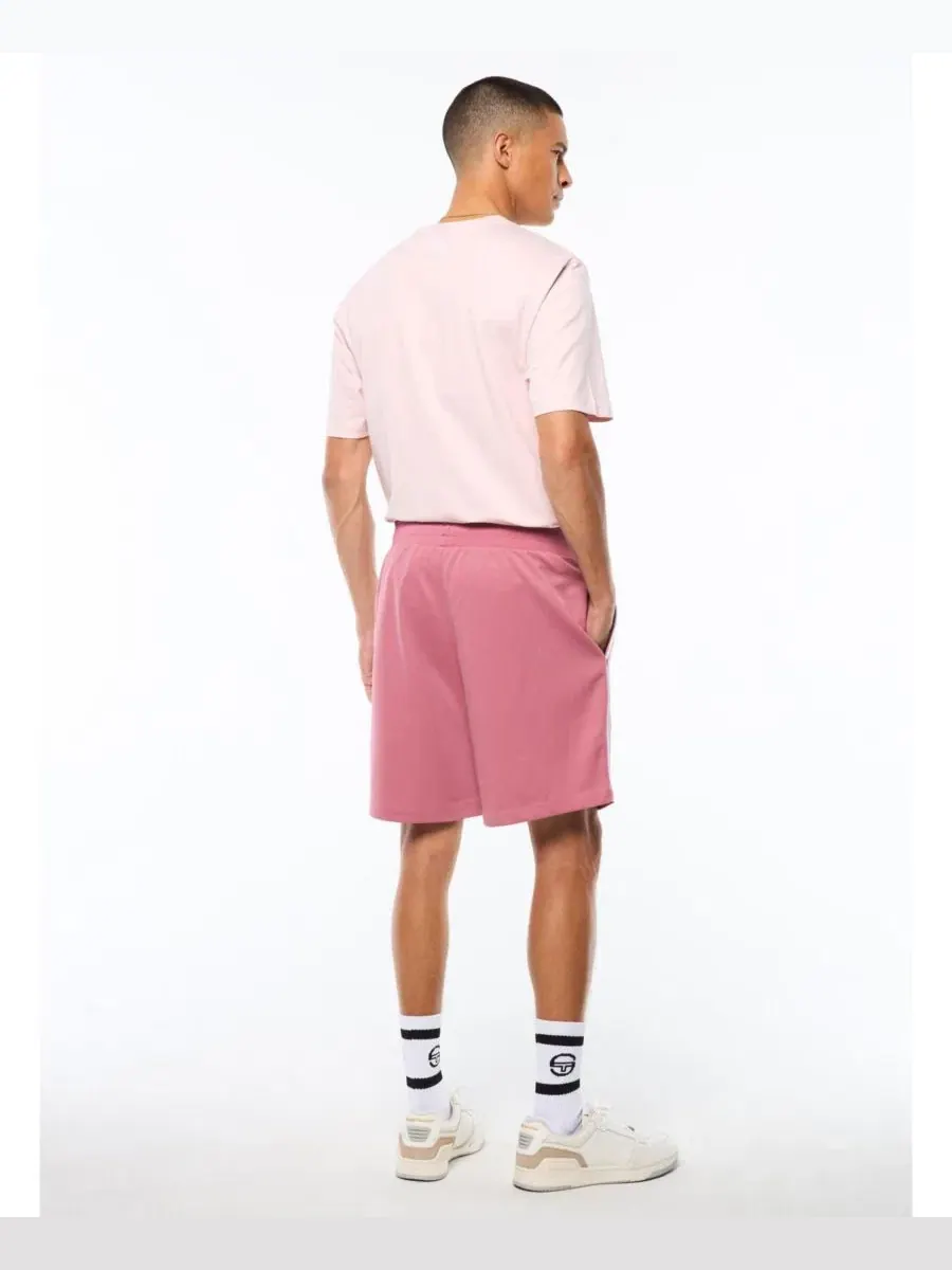 Шорты из твила с двойной полосой Damarindo Sergio Tacchini — изображение 4 из 5, бежевый