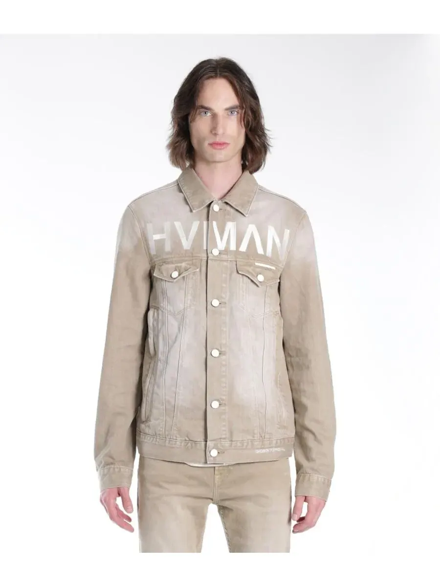 Джинсовая куртка с вышивкой HVMAN Hvman Chosen To Prevail x Cult