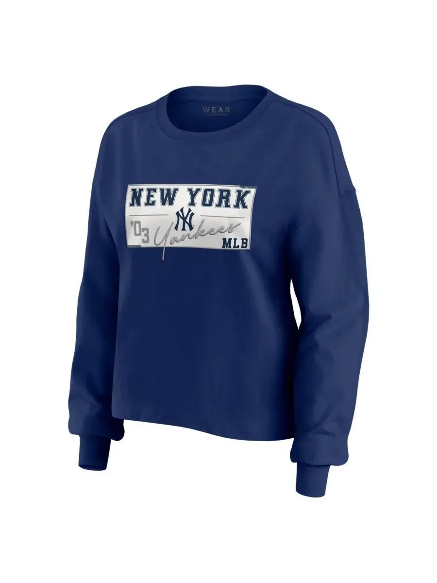 Женский комплект из лонгслива с принтом и шорт с моделью Heavy Rugby Jersey Cropped Long Sleeve — изображение 2 из 9