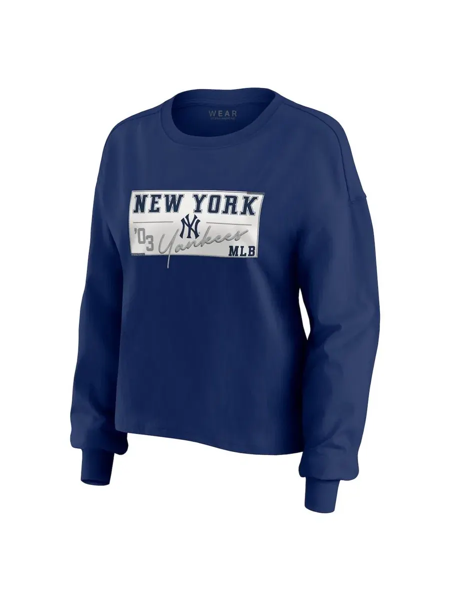 Женский комплект из лонгслива с принтом и шорт с моделью Heavy Rugby Jersey Cropped Long Sleeve — изображение 3 из 9