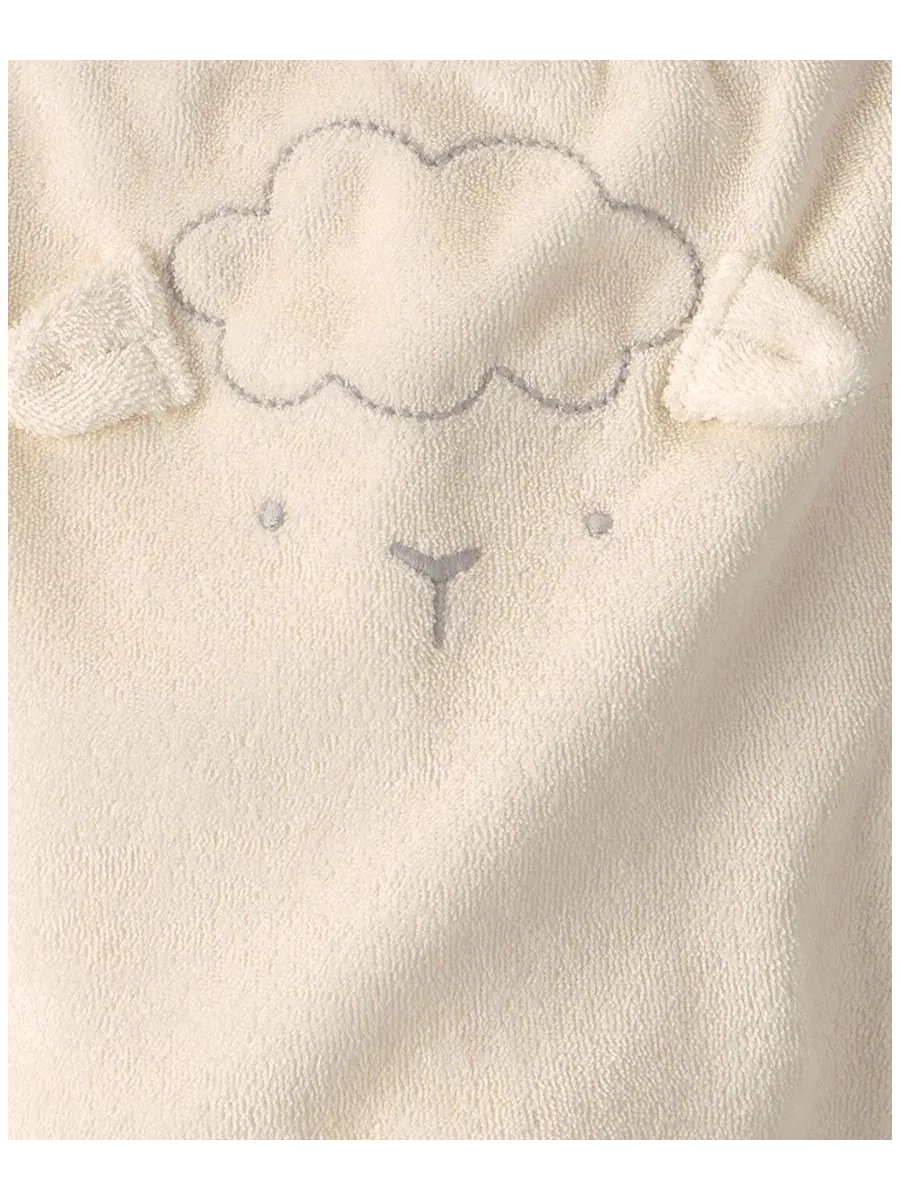 Комплект из 3 предметов с вышивкой овечки Carter's — изображение 4 из 6, белый