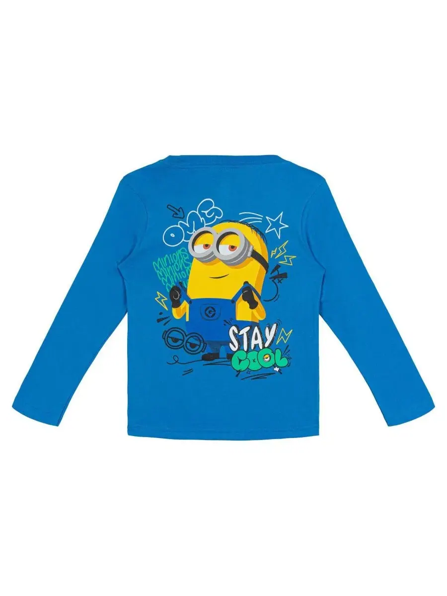 Комплект лонгсливов Minions — изображение 2 из 3, синий желтый