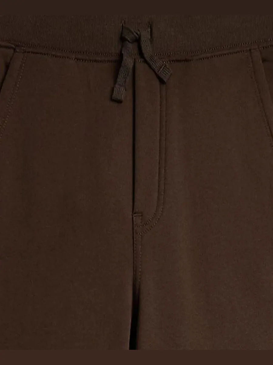 Детские спортивные брюки из флиса с завязками, модель Fleece Jogger Polo Ralph Lauren — изображение 3 из 5, коричневый