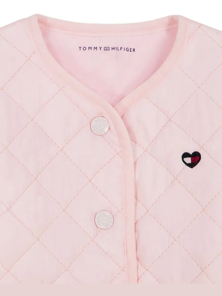 Комплект из 3 предметов для девочки Tommy Hilfiger — изображение 4 из 5, розовый