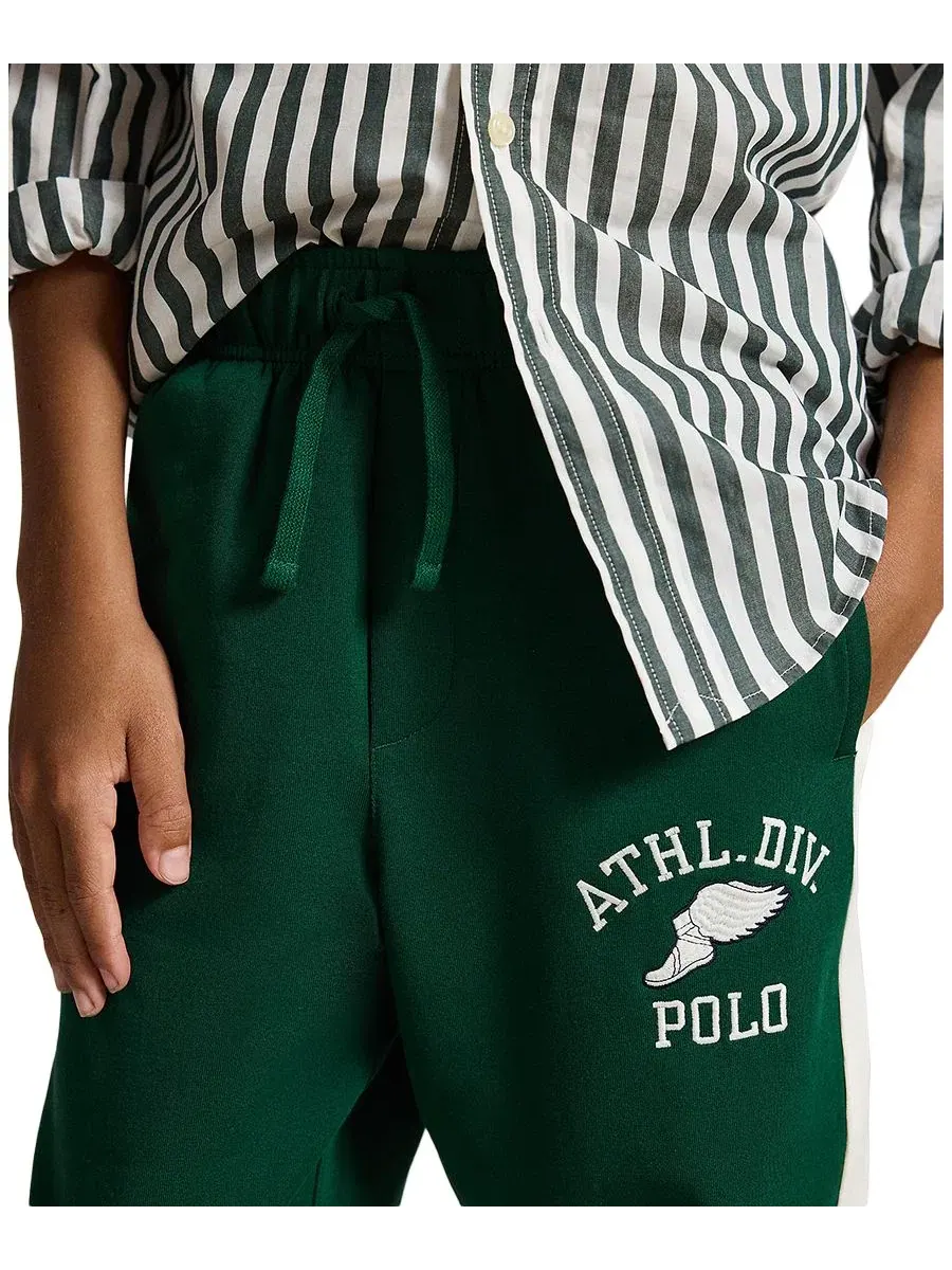 Спортивные брюки с логотипом Athl. Div. Polo Polo Ralph Lauren — изображение 3 из 6, зеленый