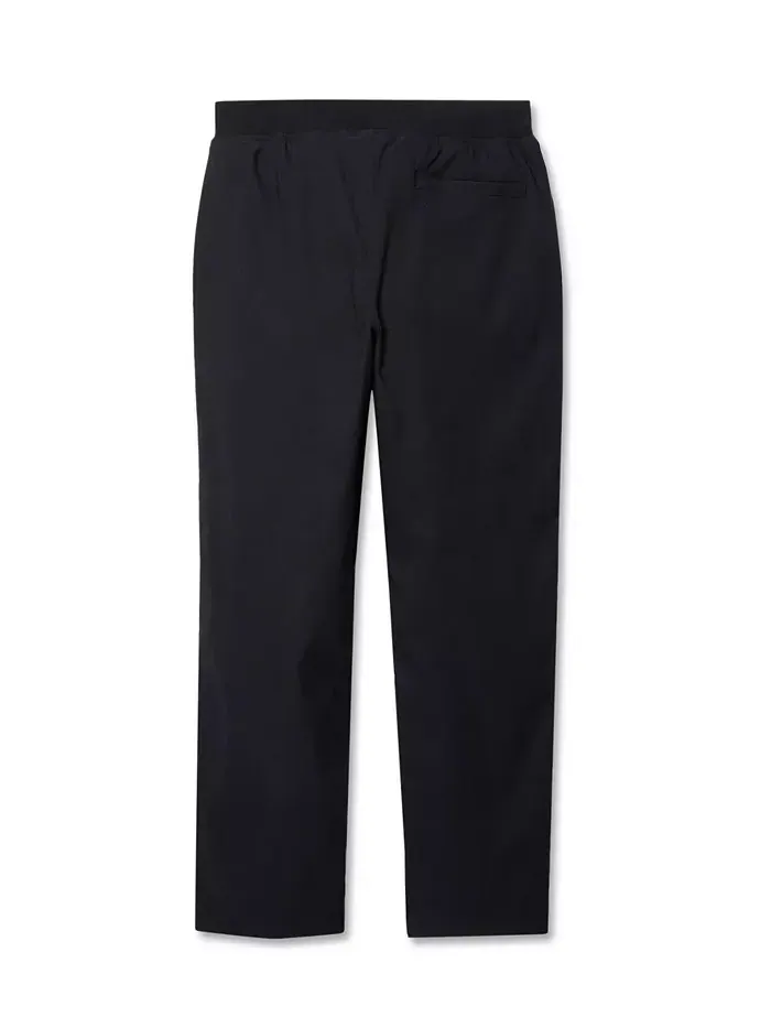 Брюки-накидки Iron Knee Stretch Jersey с подкладкой для мальчиков Lands' End — изображение 2 из 3, черный