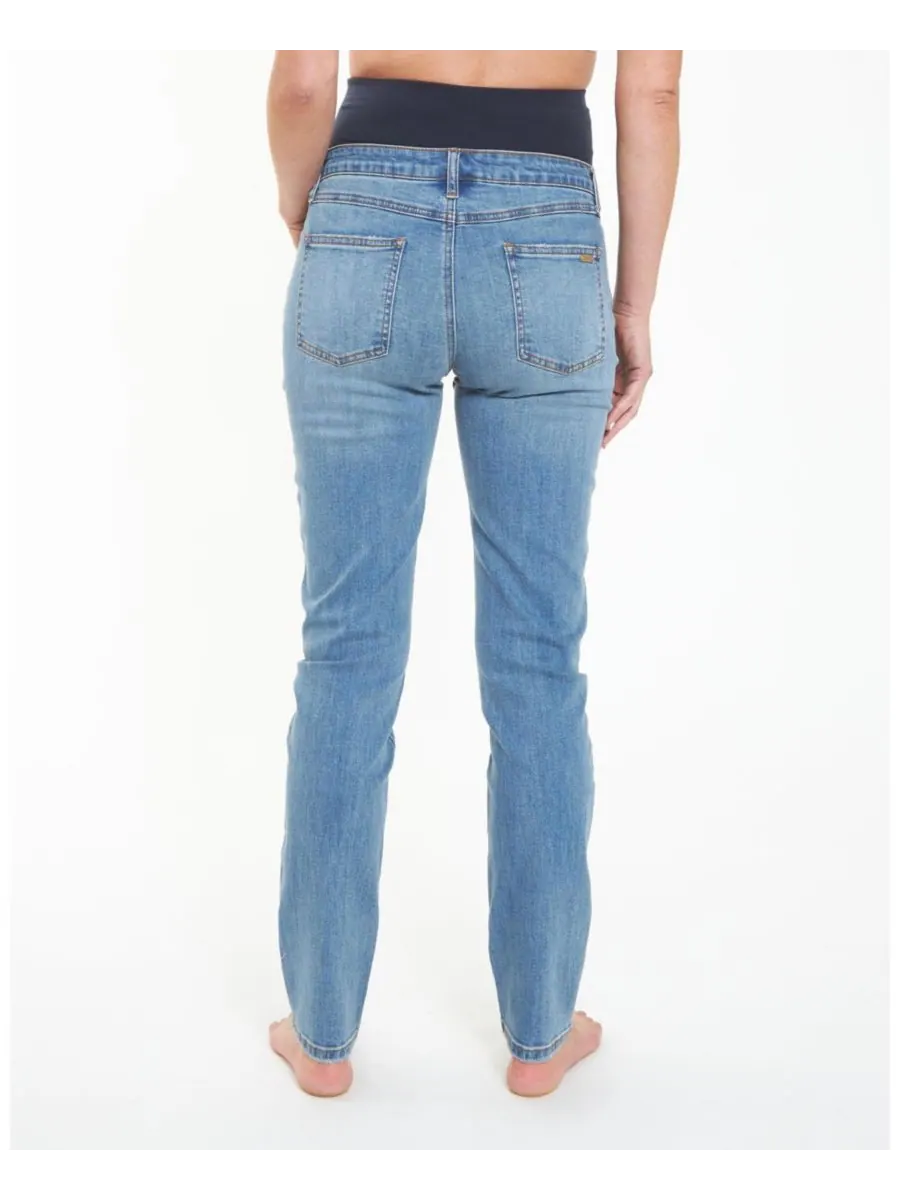Джинсы для беременных Tyler Classic Slim Leg Jean Ripe Maternity — изображение 7 из 7, синий