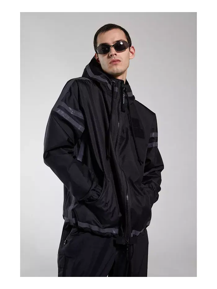Мужская куртка с капюшоном Forsa на молнии Stutterheim — черный