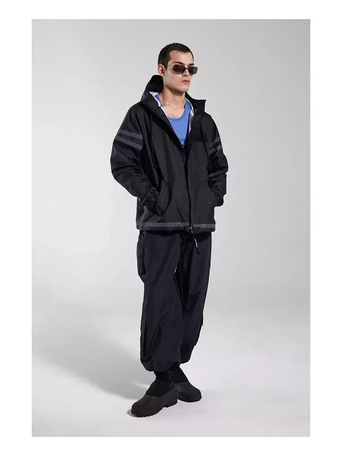 Мужская куртка с капюшоном Forsa на молнии Stutterheim — изображение 5 из 7, черный