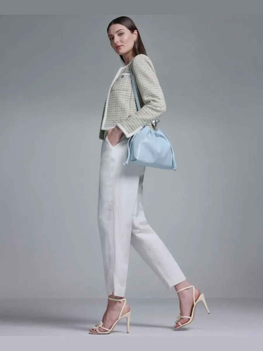 Женская куртка с круглым вырезом и открытым передом Bcbg — изображение 8 из 9, мульти