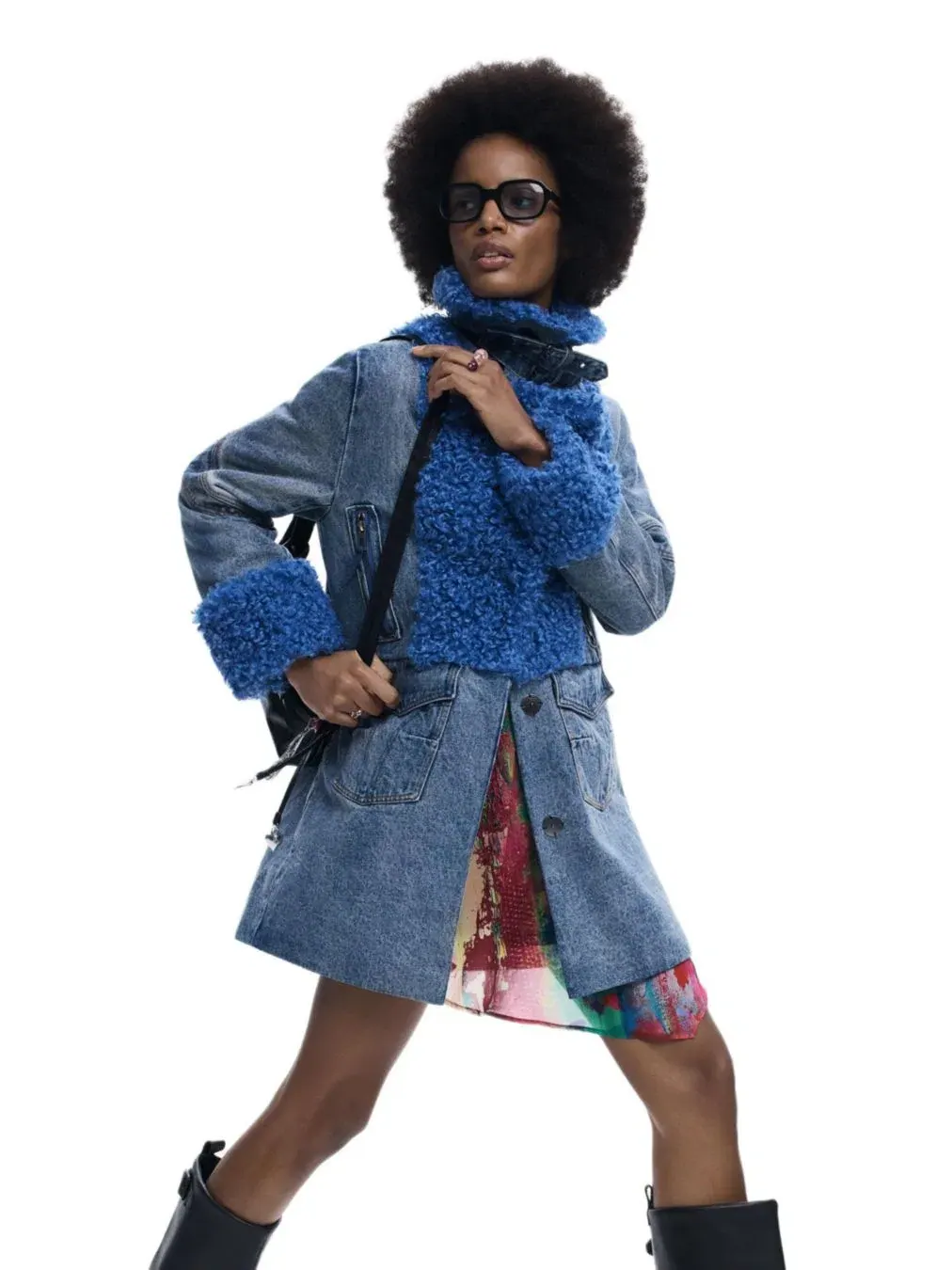 Женское гибридное джинсовое пальто Desigual — изображение 3 из 6, серый