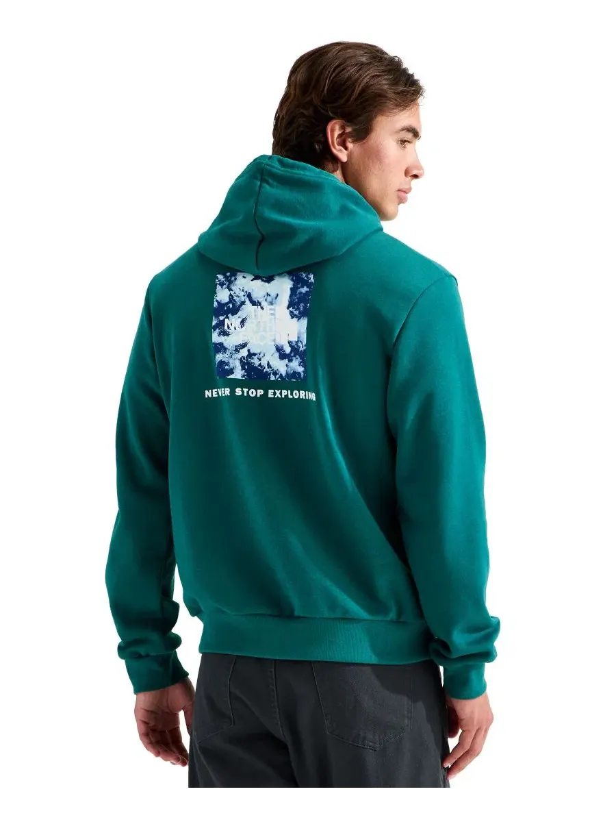 Худи с графическим принтом и капюшоном The North Face, Pacific Teal
