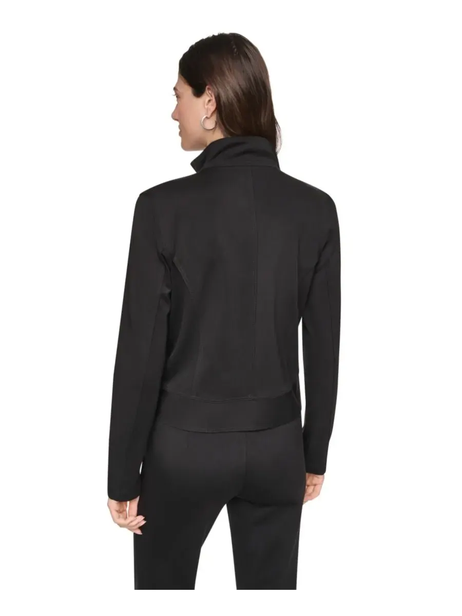 Женский жакет Soho Ponte Tech Zip-Front DKNY — изображение 5 из 6, черный