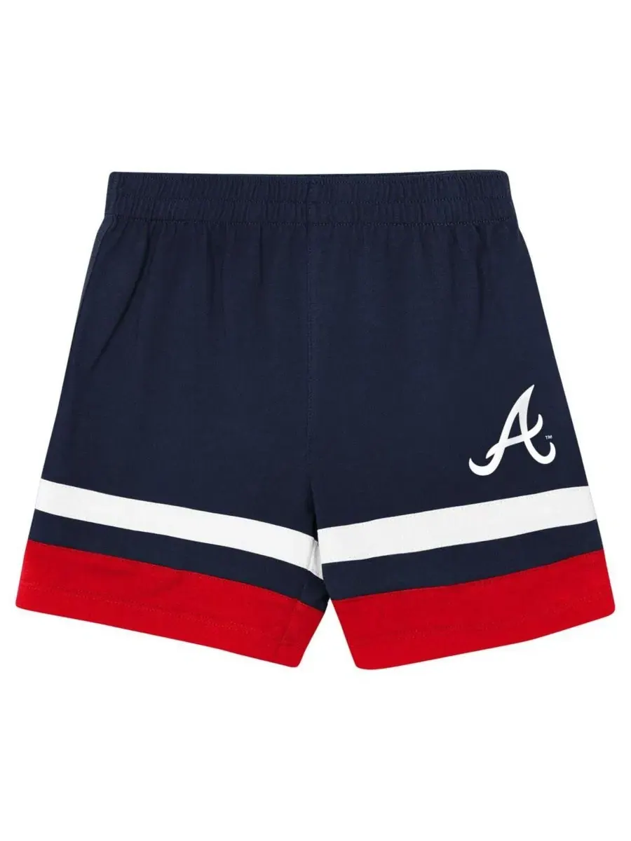 Комплект футболки и шорт Atlanta Braves Ground Ball Outerstuff — изображение 4 из 5, темно-синий