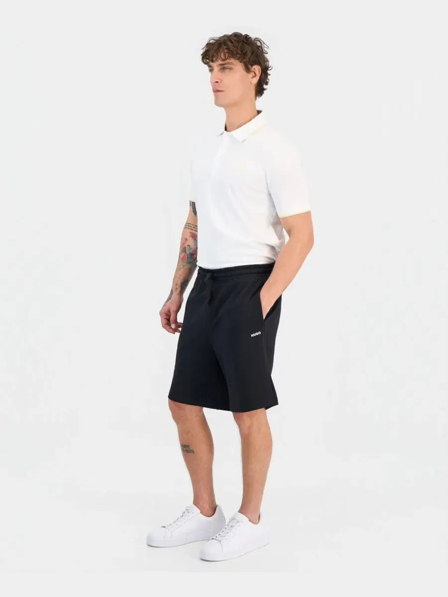 Мужские хлопковые шорты Dayono на шнурке Hugo Boss — изображение 3 из 4, черный