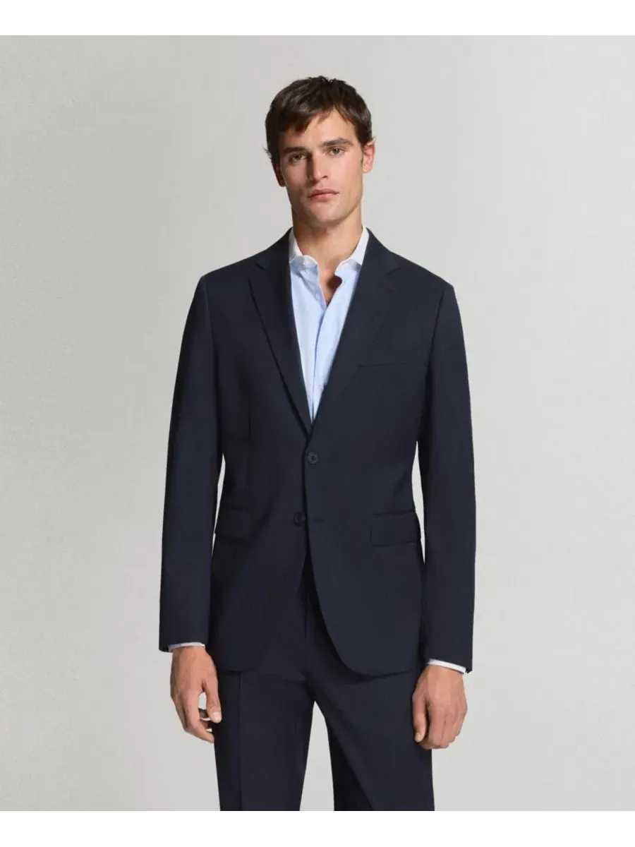 Пиджак из шерсти Turin Wool с лацканами MANGO