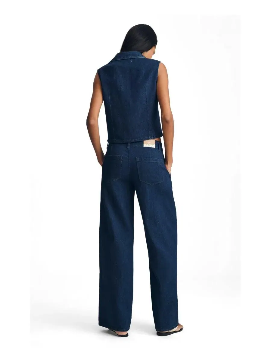 Джинсы Siena Wide Leg Mavi Jeans — изображение 3 из 6, темный джинсовый синий