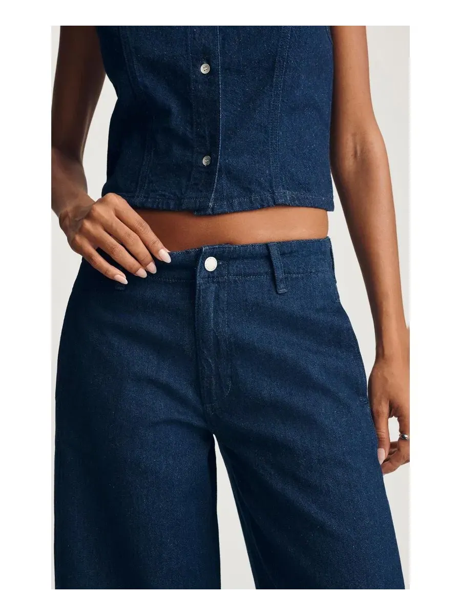 Джинсы Siena Wide Leg Mavi Jeans — изображение 5 из 6, темный джинсовый синий
