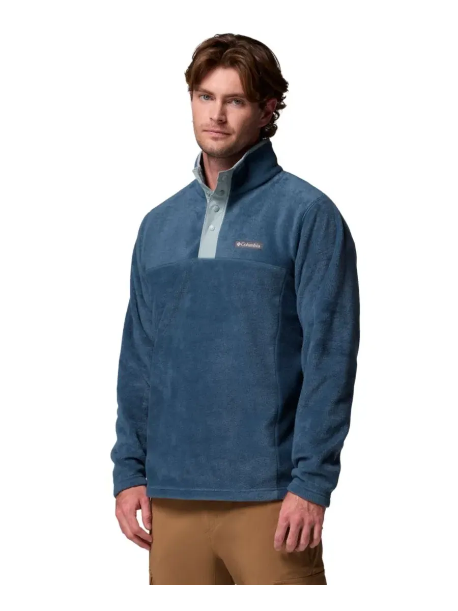 Куртка мужская с флисовой подкладкой Steens Mountain Half Snap II Columbia — изображение 3 из 5, синий