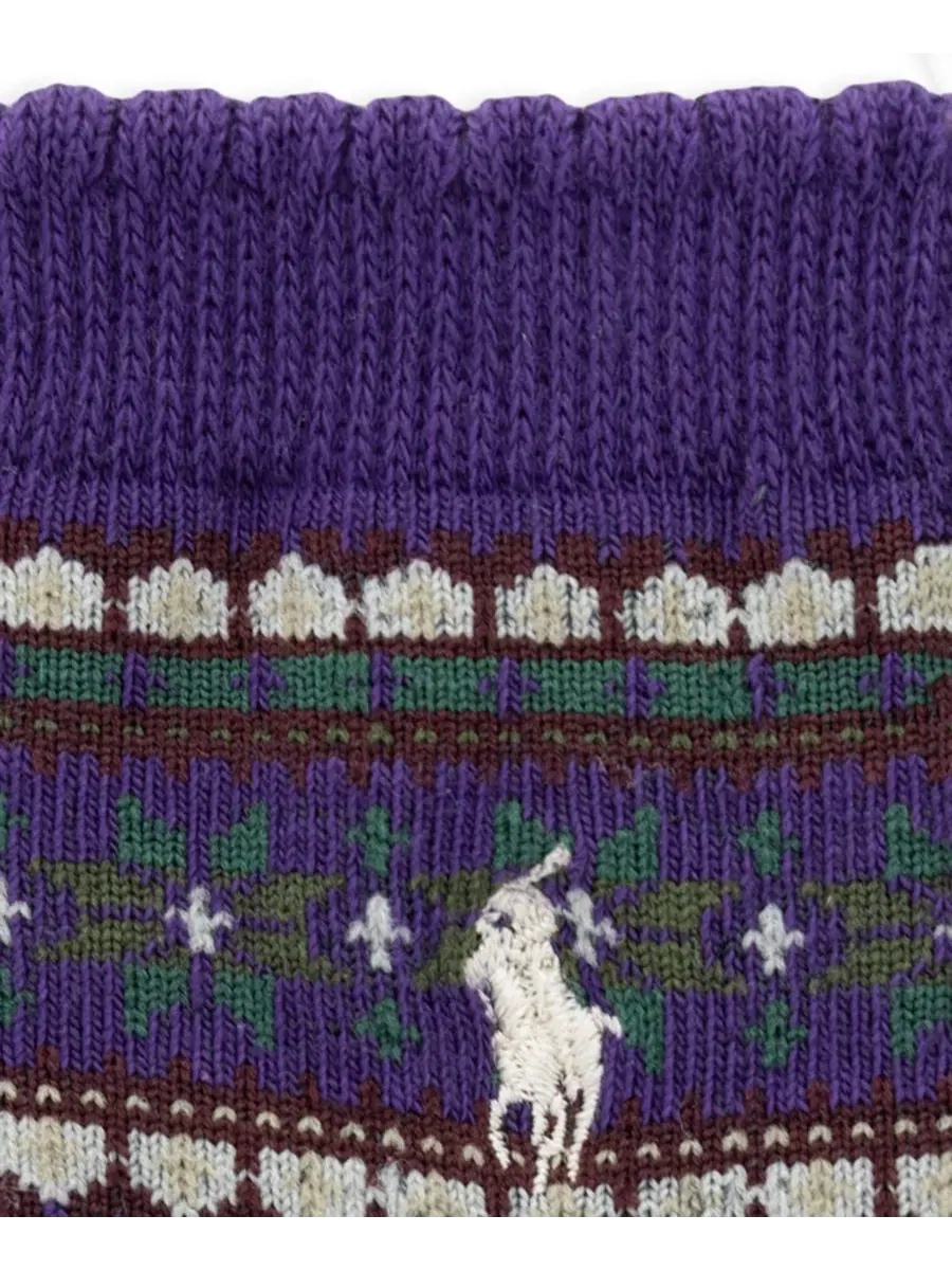Комплект носок с рождественским принтом, 3 пары Polo Ralph Lauren — изображение 3 из 5, белый